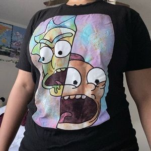 Rick and Morty Oversized Graphic T-shirt